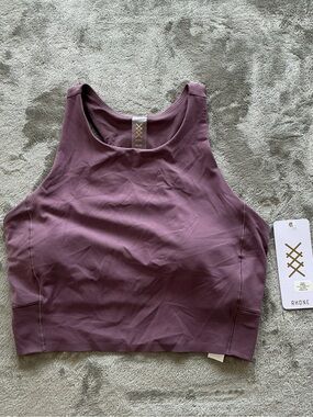Rhône Women’s Revive Longline Bra Dark Plum Medium Athletic Performance